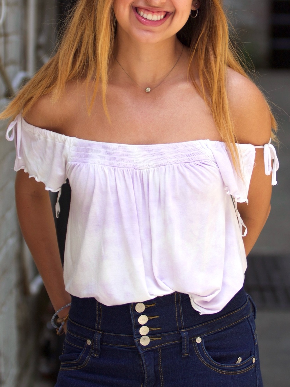 American Eagle Outfitters Lavender Tie-Sleeve Camisole